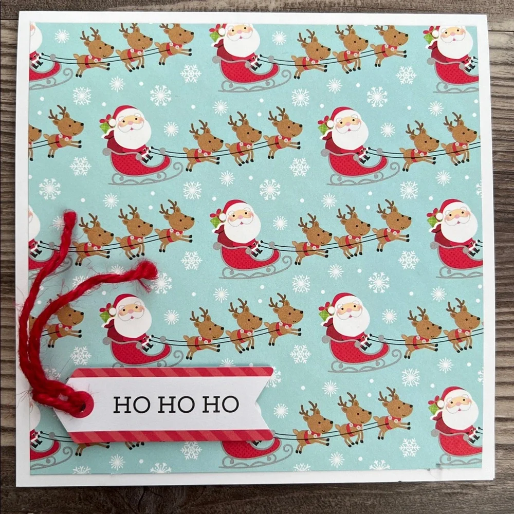 Handmade Christmas and Holiday Cards Set of 10 5.5”x5.5”Includes Envelopes